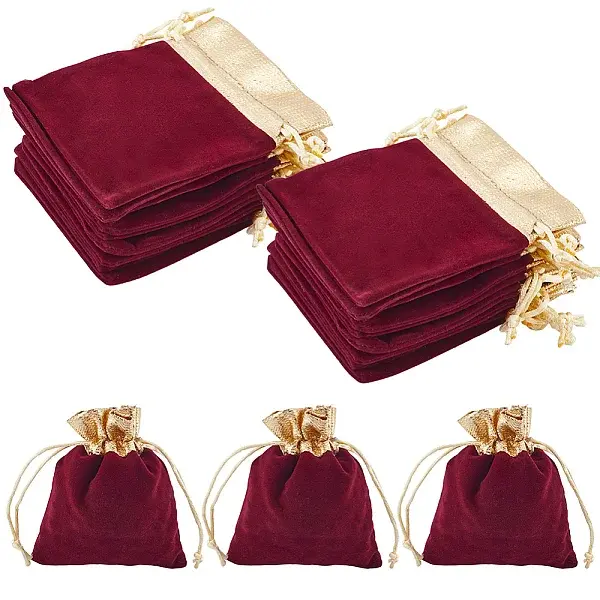 Rectangle Velvet Jewelry Pouches Bags