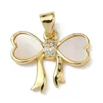 Brass Micro Pave Cubic Zirconia Pendants