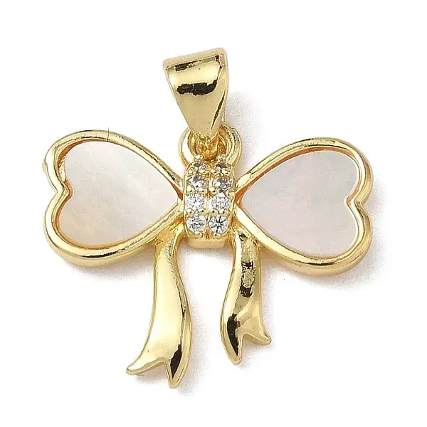 Brass Micro Pave Cubic Zirconia Pendants