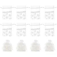 Lace Organza Drawstring Gift Bags