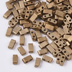 2-Hole Baking Paint Glass Seed Beads