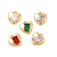 Brass with Cubic Zirconia Charms