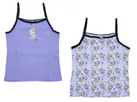 Detské tielko 2 ks ĽADOVÉ KRÁĽOVSTVO svetlofialové / sivé - rôzne veľkosti Veľkosť: 122 - 128