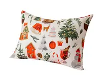 Dekoračná obliečka na vankúš FESTIVE MAGIC 50x70 cm, biela