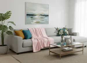 Mikroplyšová deka SOFT, světle růžová Rozměr: 200 x 220 cm