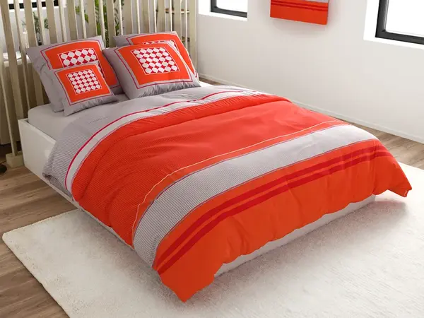 Povlečení z Renforcé bavlny TABITA červené Rozměr povlečení: 2 ks 80 x 80 cm | 200 x 200 cm