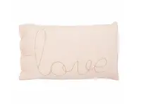 Dětský dekorační polštářek LOVE 50x30cm, růžový