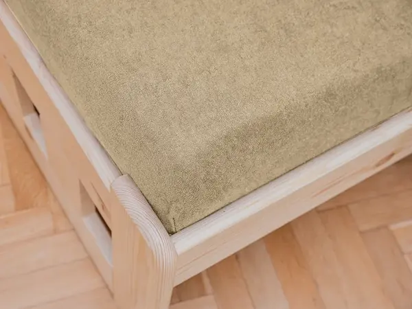 Froté plachta do detskej postieľky cappuccino 60x120 cm