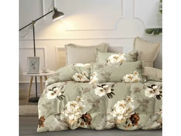 Bavlnené obliečky CALMELIE zelené Rozmer obliečky: 70 x 90 cm | 140 x 200 cm