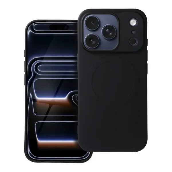Obal Silicone Mag Cover, iPhone 17 Pro, černý