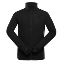 Pánská mikina na zip s prostretch alpine pro quert 2 černá xl plus