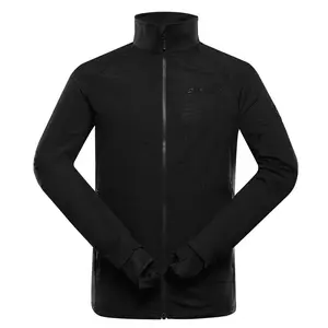 Pánská mikina na zip s prostretch alpine pro quert 2 černá xl plus