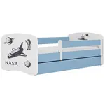Dětská postel Babydreams+SZ+M modrá 80x180 Nasa