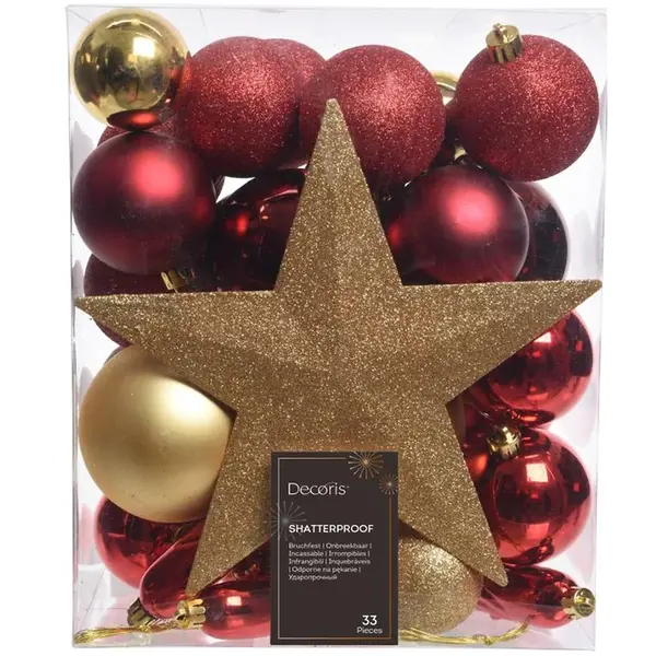 Set 33 ozdob na stromeček 023323