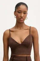 Top Haveone dámský, hnědá barva, RMI-P005