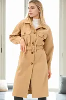 Z9777 DEWBERRY WOMEN'S COAT-CAMEL