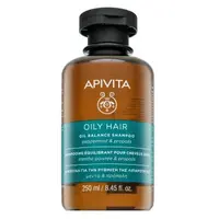 Apivita Oil Balance Shampoo hloubkově čistící šampon pro mastnou pokožku hlavy 250 ml