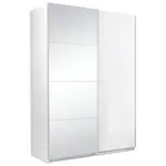 MID.YOU ŠATNÍ SKŘÍŇ S POSUVNÝMI DVEŘM, bílá, 150/210/62 cm
