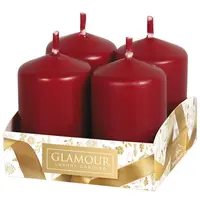 Svíčky adventní mat. bordo