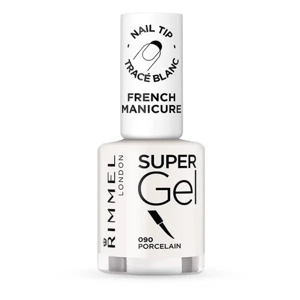 Rimmel Gelový lak na nehty pro francouzskou manikúru (Super Gel French Manicure) 12 ml 090 Porcelain