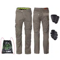 Pánské moto kalhoty W-TEC Shoota olivově zelená S