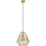 Eglo Závesné svietidlo 1-ramenné Stype kefovaná mosadz V: 110 cm priemer: 36 cm