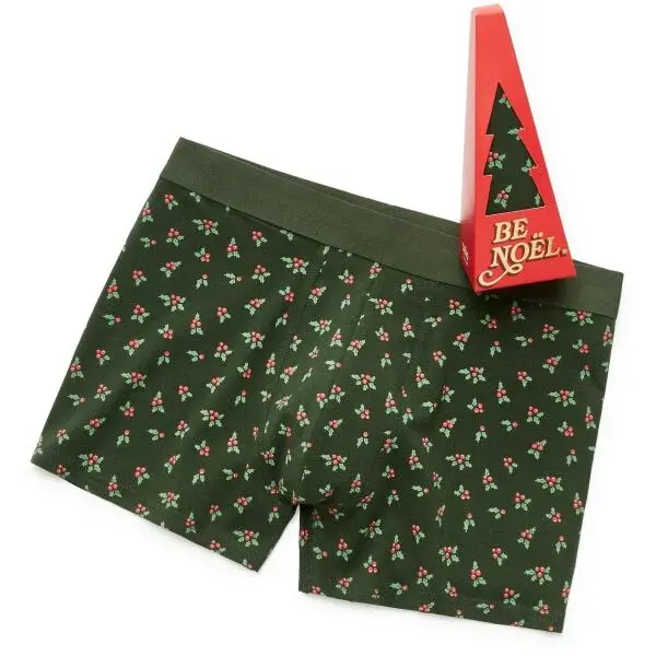 CELIO XMIBOHOLLY Pánské boxerky v dárkovém balení, khaki, velikost