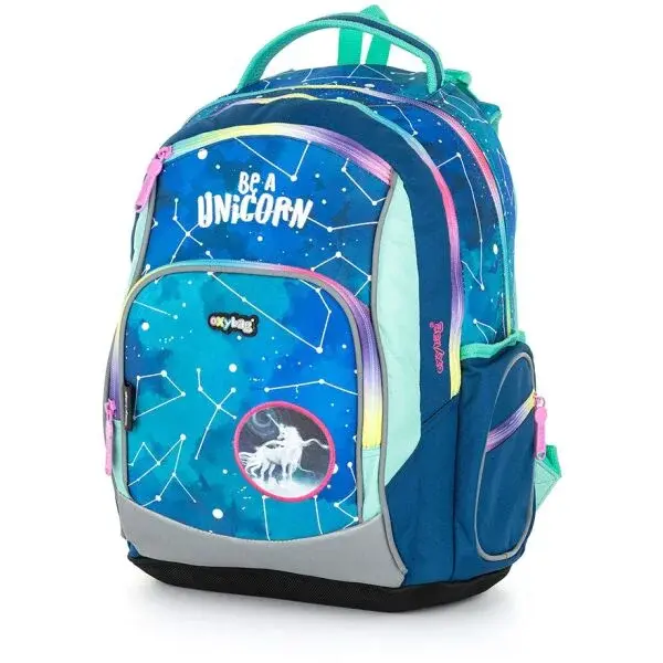 Oxybag OXY GO STICKERS Školský ruksak, modrá, veľkosť