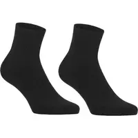 SCHOLL BAMBOO QUARTER 2P Krátké bambusové ponožky, černá, velikost