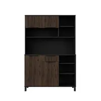 Buffet Monza 120 Barva korpusu: Černá, Barva dvířek: Ořech okapi