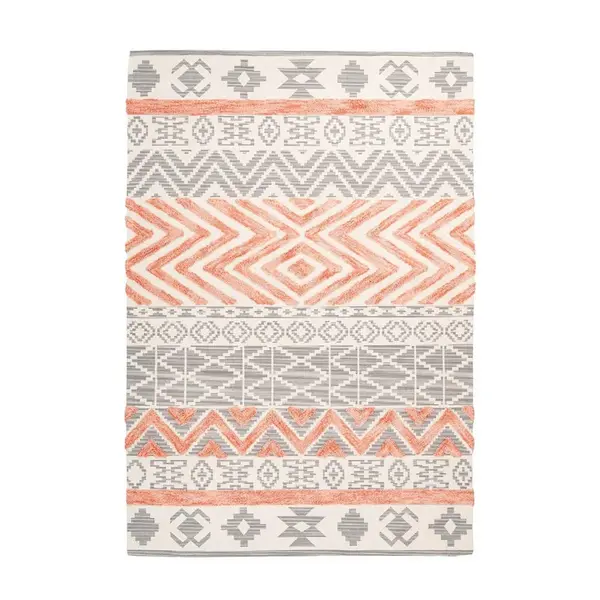 Novel KOBEREC TKANÝ NA PLOCHO, 120/170 cm, šedá, korály
