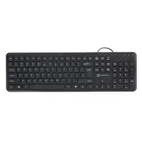 Powerton LIFE SLIM Klávesnice drátová (USB) US, černá