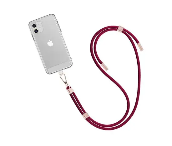 Poruh WG - Crossbody lace strap, vínová