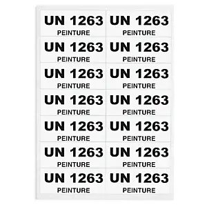 Štítek pro tisk UN kódu