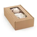 10 x Dárkový skládací box s okénkem Hévéa 335x200x90mm