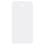 500 x Priemyselné PVC štítky 110 x 55mm, biele, Ø očka 5 mm, bez drôtika
