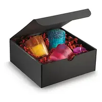 Čierne darčekové krabičky 185x185x70 mm