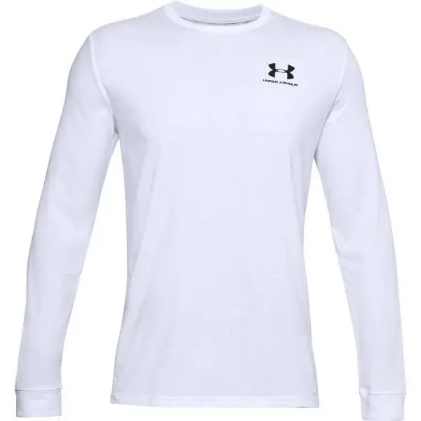 Under Armour SPORTSTYLE LEFT CHEST Pánské triko, bílá, velikost M