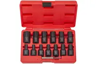 QUATROS Sada nástavců 1/2'' pro opracované šrouby 14el QS50930