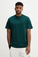 Bavlněné tričko adidas All SZN pánské, zelená barva, JX5079