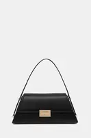 Kožená kabelka MICHAEL Michael Kors LUDLOW černá barva, 30F4GLNL2L