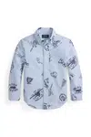 Košile Polo Ralph Lauren modrá barva, 322970731001