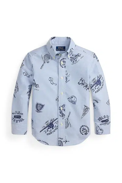 Košile Polo Ralph Lauren modrá barva, 322970731001
