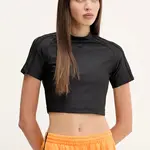 Tričko adidas Originals Teamgeist Top dámské, černá barva, JZ8278