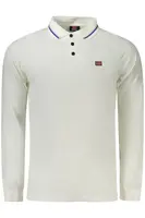 Bílé pánské polo s dlouhým rukávem