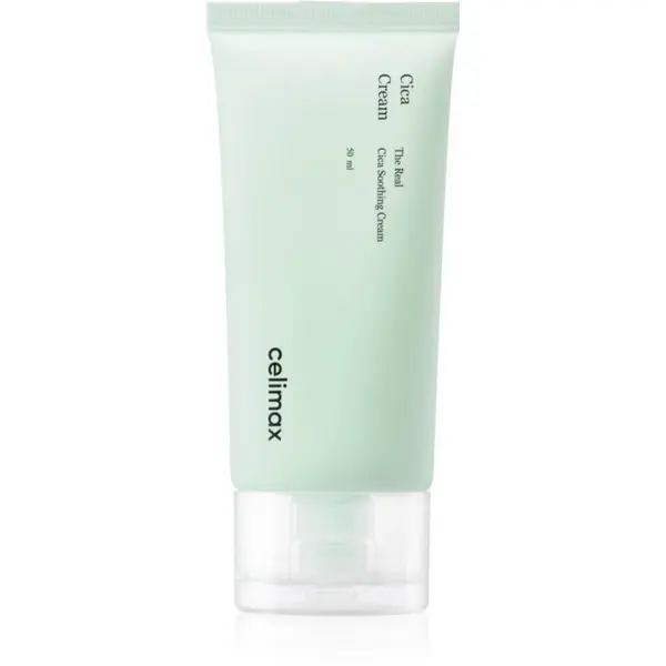 celimax The Real Cica Soothing Cream lehký zklidňující krém s gelovou texturou 50 ml