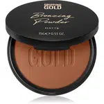 Dripping Gold Luxury Tanning Bronzing Powder kompaktní bronzující pudr na tělo a obličej odstín Matte 15 g