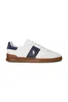 Kožené tenisky Polo Ralph Lauren Hrt Aera Pp pánské, bílá barva, 809973706001