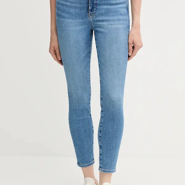 Džíny Calvin Klein Jeans dámské, modrá barva, LV047B769G