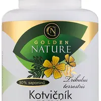GOLDEN NATURE Kotvičník zemní 90 % saponinů 100 kapslí